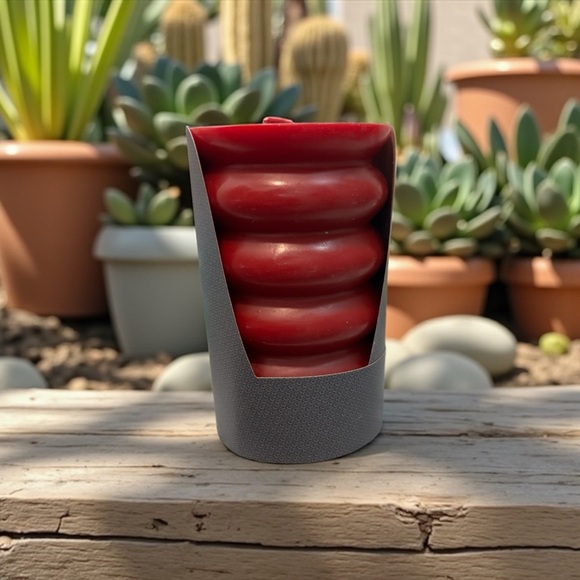 Better Homes And Gardens Red Pillar Candle For Home Decor - Picture 1 of 4